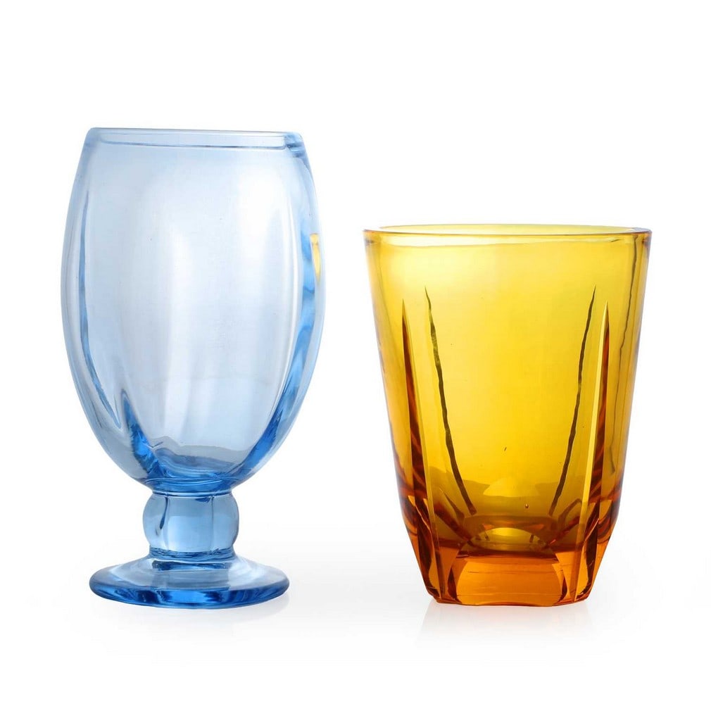 William Wilson for Whitefriars, two glass vases, circa 1938, (1 of 2)