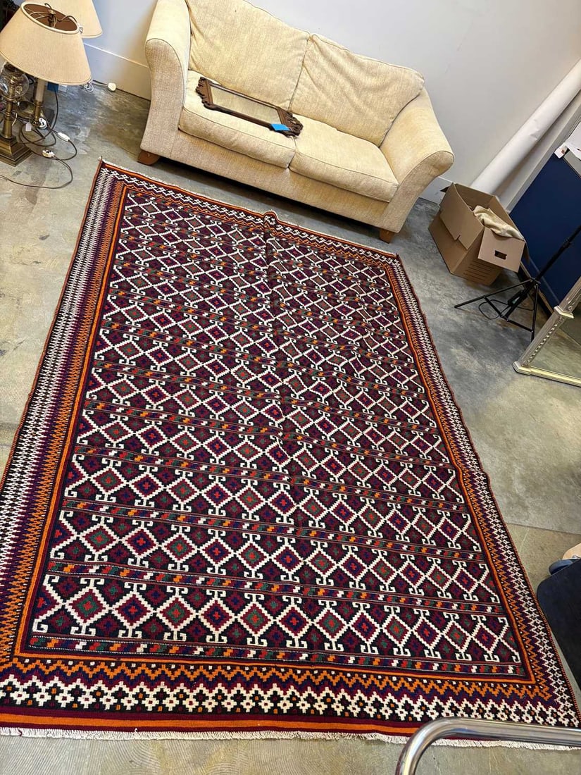 A South West Persian Qashqai kilim, - 8