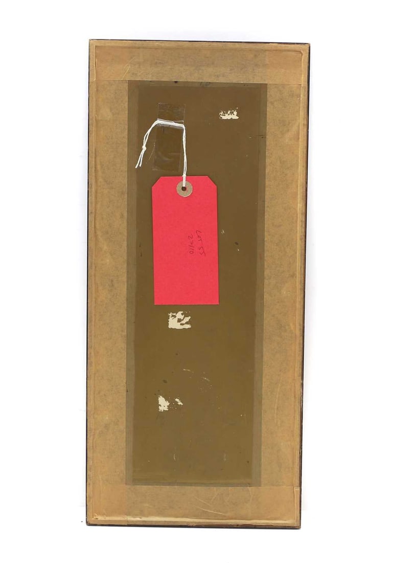 A Chinese framed silk collage, - 2