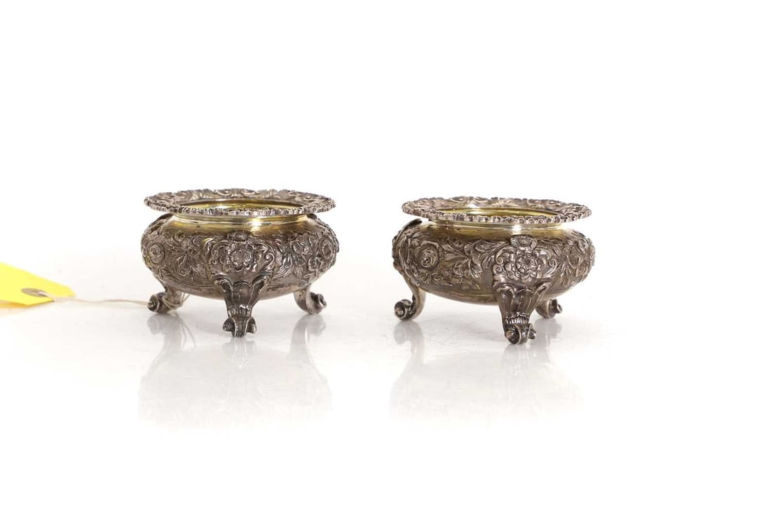 A pair of silver salts, 19th century, (1 of 2)