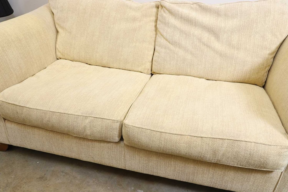 A two seater sofa bed, of recent manufacture, - 2