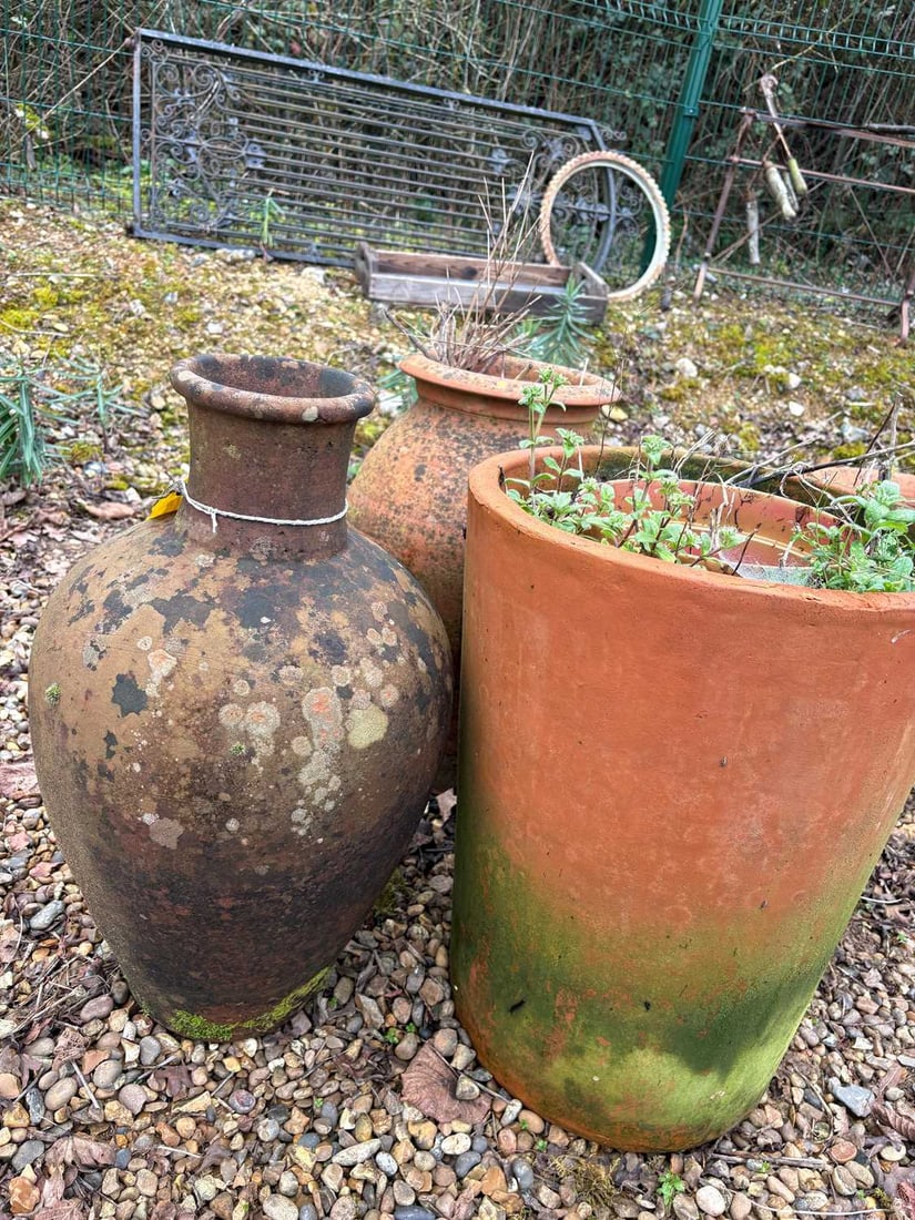 A large collection of terracotta pots, 20th century and later, - 2