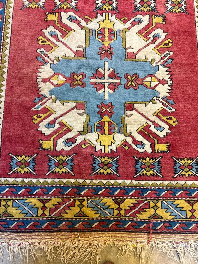 An Eagle Kazak style rug, modern, - 11