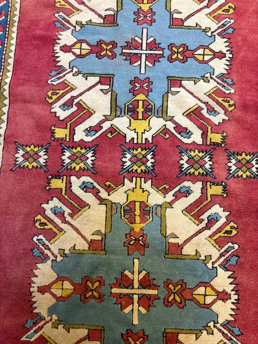 An Eagle Kazak style rug, modern, - 12