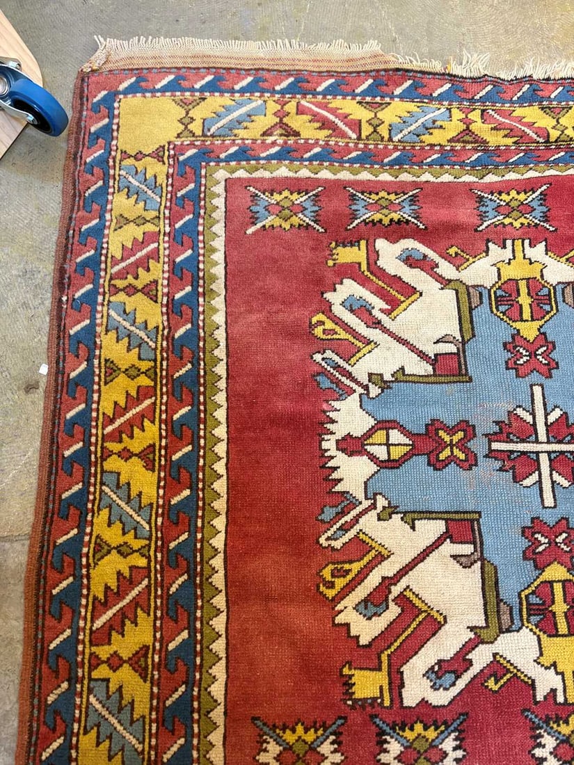 An Eagle Kazak style rug, modern, - 3