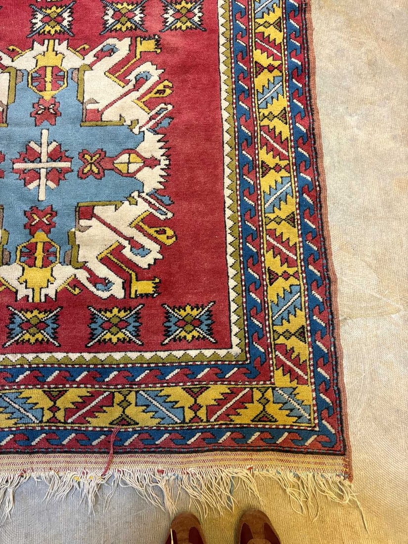 An Eagle Kazak style rug, modern, - 7