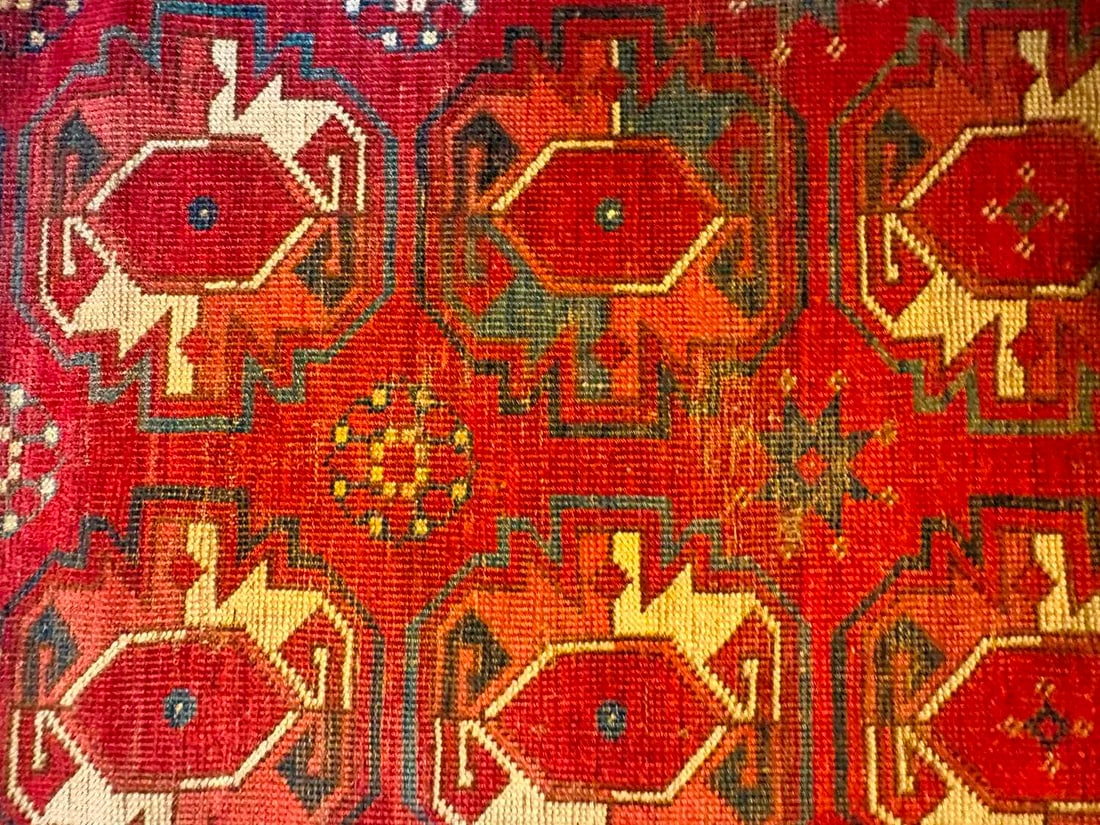 A large Tekke type carpet, 20th century, Turkestan, - 6