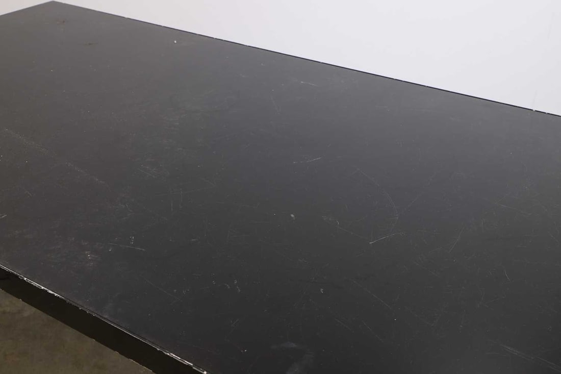 A MDF Italia 'Lim' glass top dining table or desk, of recent manufacture, - 2