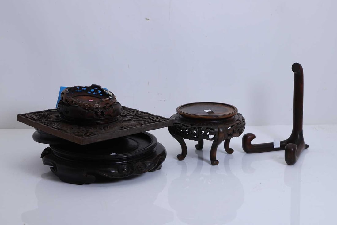 A collection of Chinese wood stands, 20th century, (1 of 1)