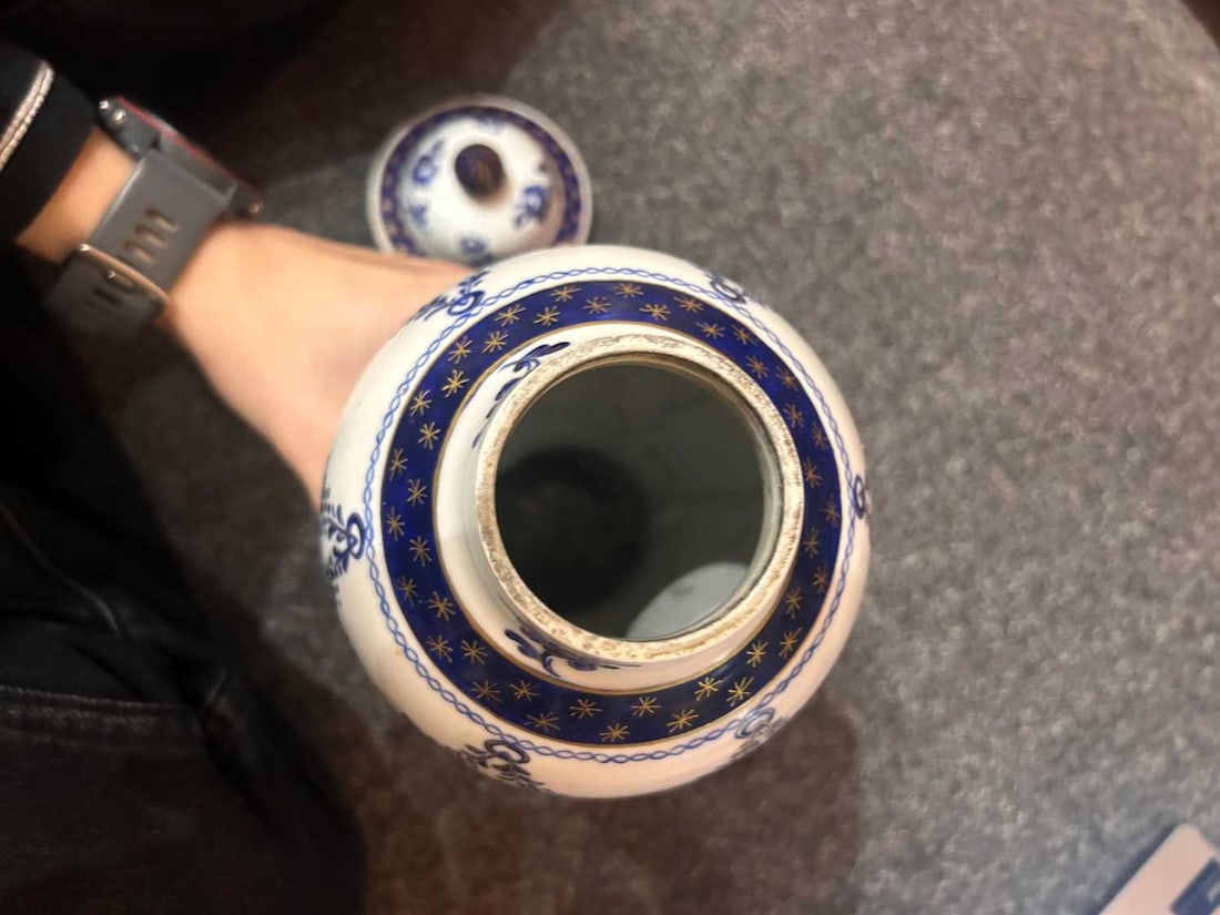 A Samson porcelain Chinese export style five-piece vase garniture, 19th century, - 11