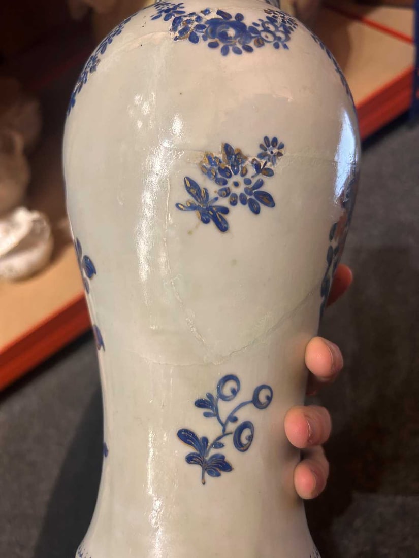 A Samson porcelain Chinese export style five-piece vase garniture, 19th century, - 7