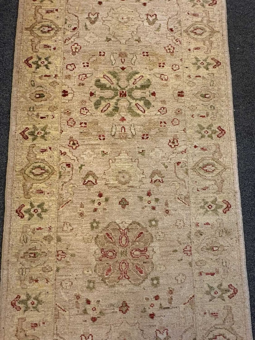A pale wool Oushak style runner, 20th century, - 5