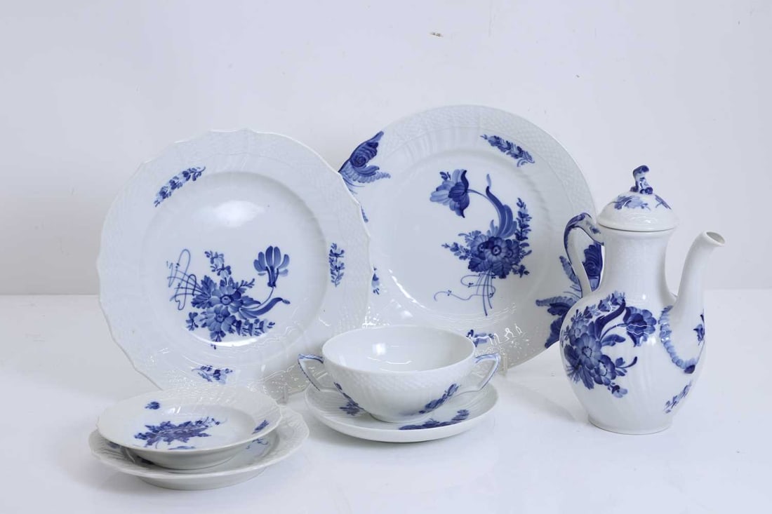 A Royal Copenhagen porcelain dinner service and coffee service, (1 of 2)