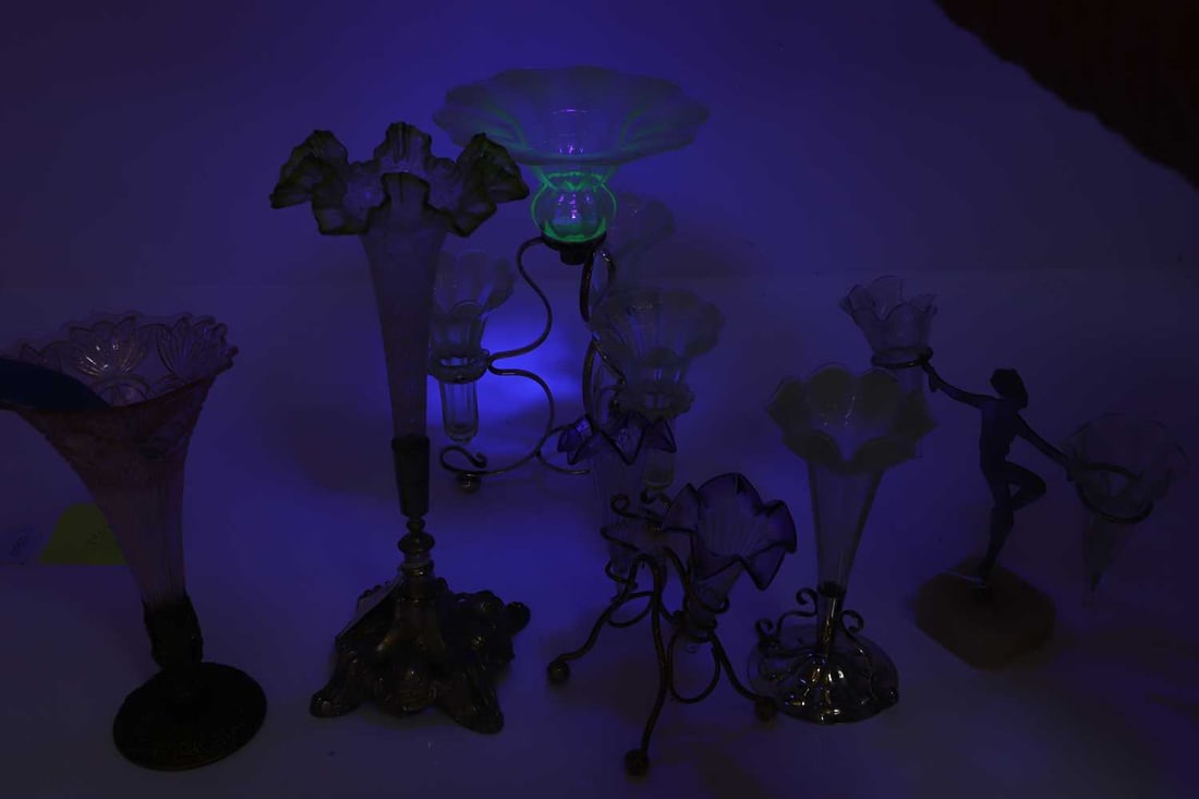 A collection of epergnes, 20th century and later, - 2