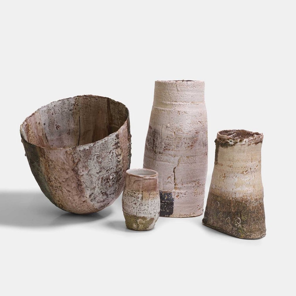 Rachel Wood (British, b.1962), four vessels, (1 of 3)