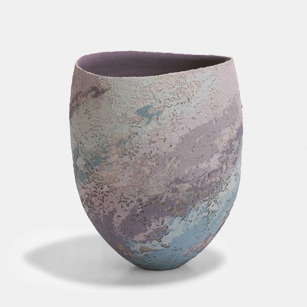 ▲ Clare Conrad (British, b.1948), a vessel, (1 of 3)
