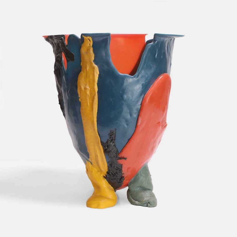▲ Gaetano Pesce (Italian, 1939-2024), an 'Amazonia' vase,: ▲ Gaetano Pesce (Italian, 1939-2024), an 'Amazonia' vase, 1996, resin, raised on three feet, with manufacturer's stamp and numbered '883' (29.5cm wide, 24cm deep, 35.5cm high) Provenance: The St