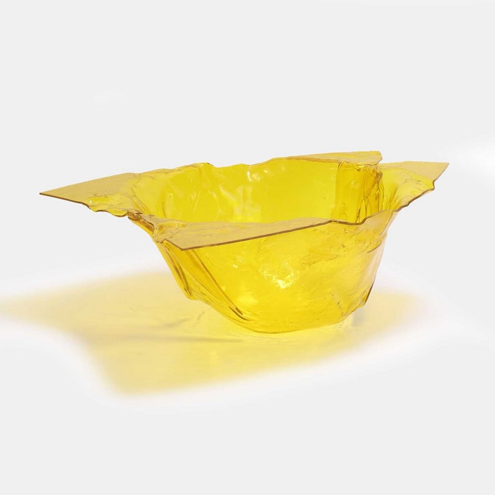 Gaetano Pesce (Italian, 1939-2024) for Cirva Glass Works, a vessel,: Gaetano Pesce (Italian, 1939-2024) for Cirva Glass Works, a vessel, glass, from the edition of 24 for the Réunion des Musées Nationaux, France (51cm wide, 35cm deep, 20cm high) Provenan