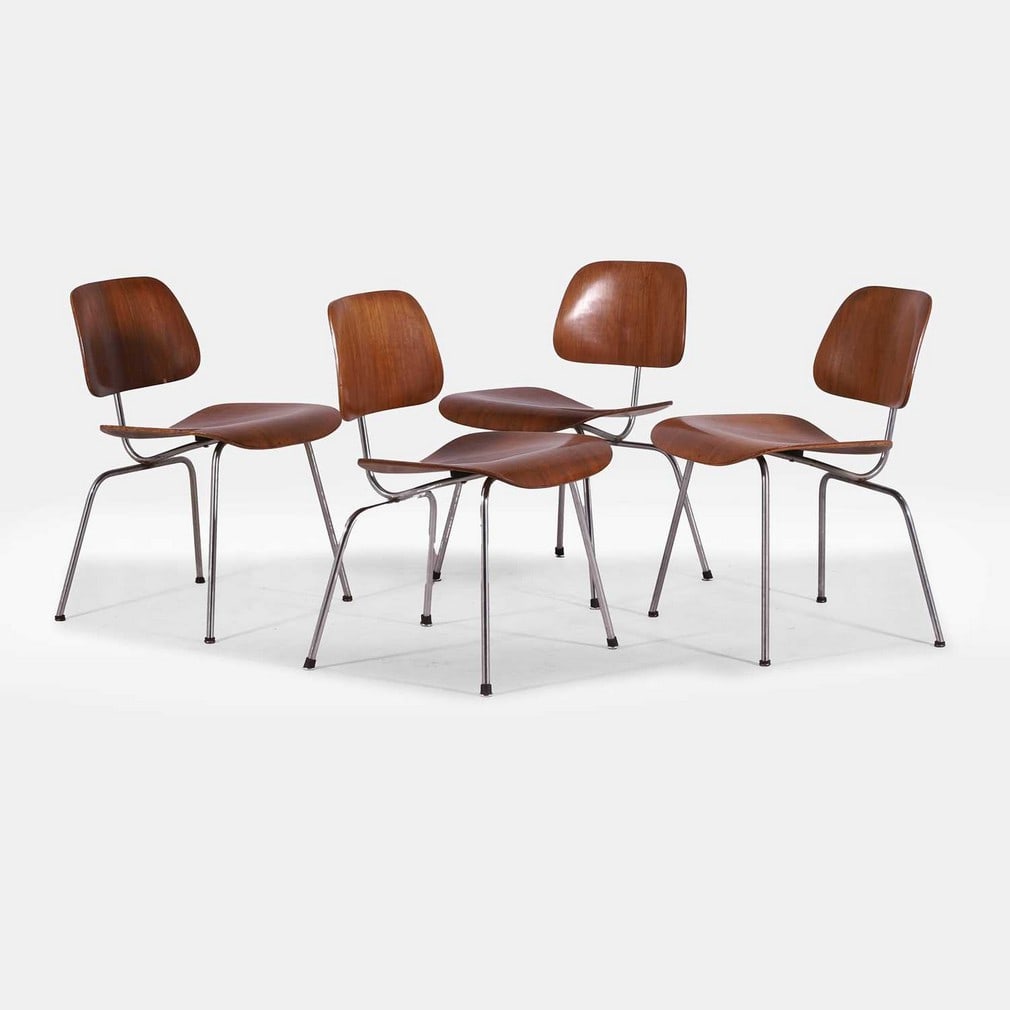 Charles Eames (American, 1907-1978) and Ray Eames (American, 1912-1988) for Herman Miller, a set of (1 of 4)