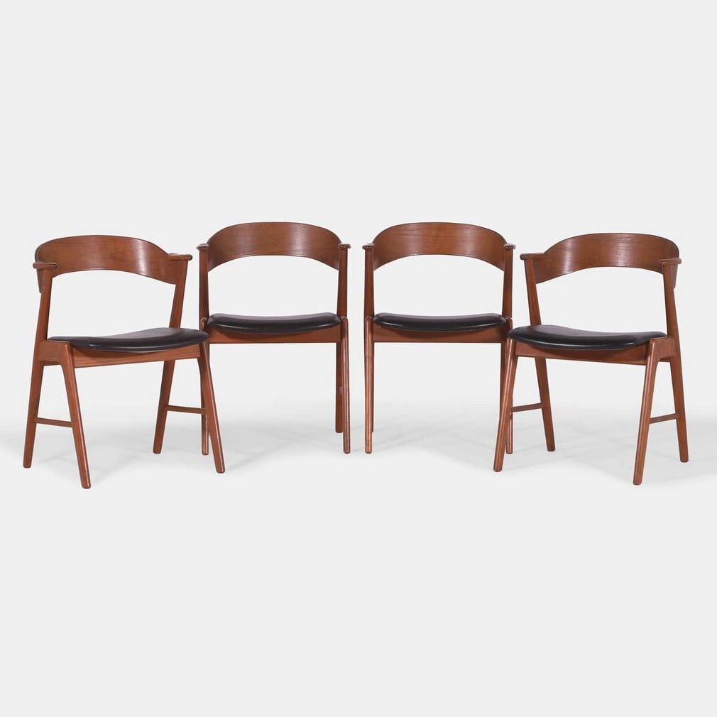 Kai Kristiansen (Danish, circa 1929-2022), a set of four model '32' chairs, (1 of 4)