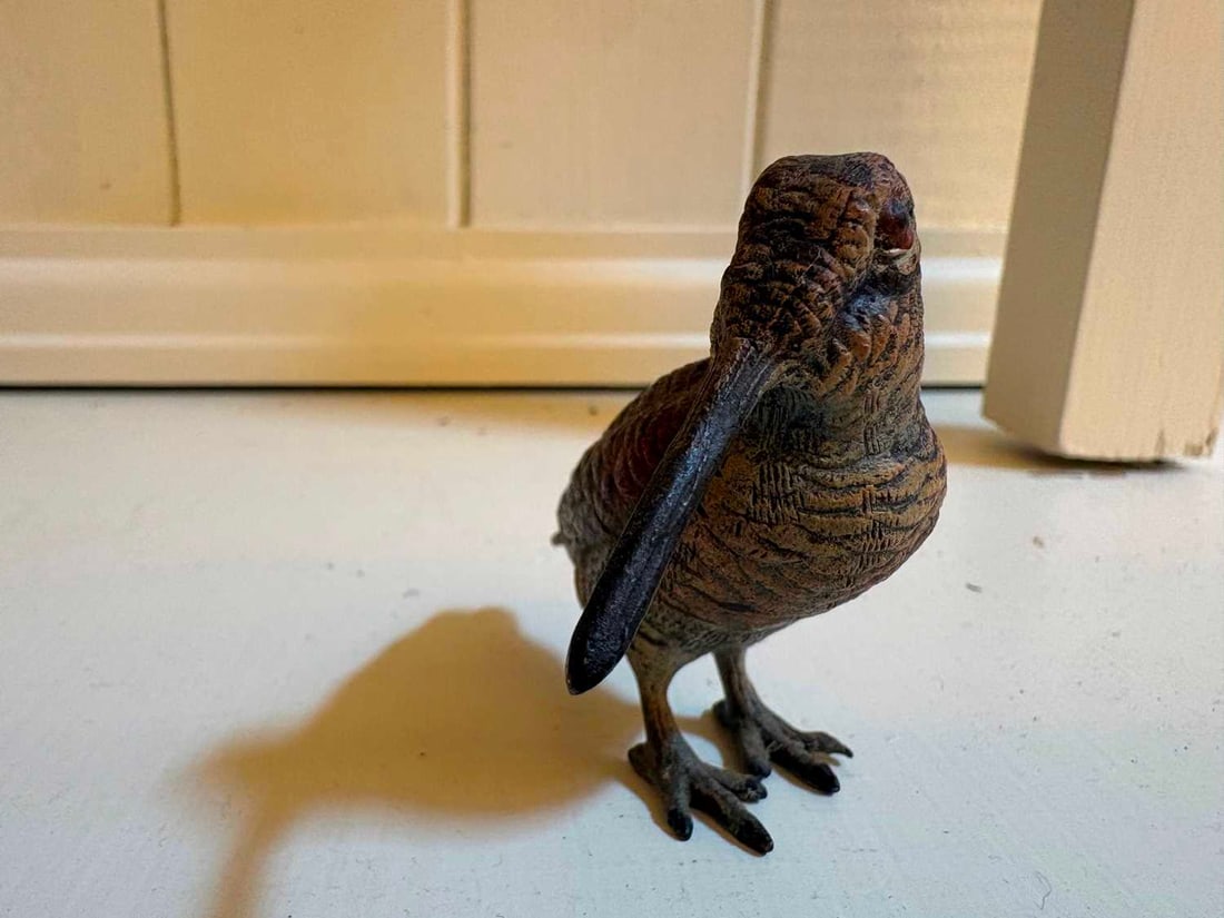 Two cold painted woodcock, 20th century, - 10