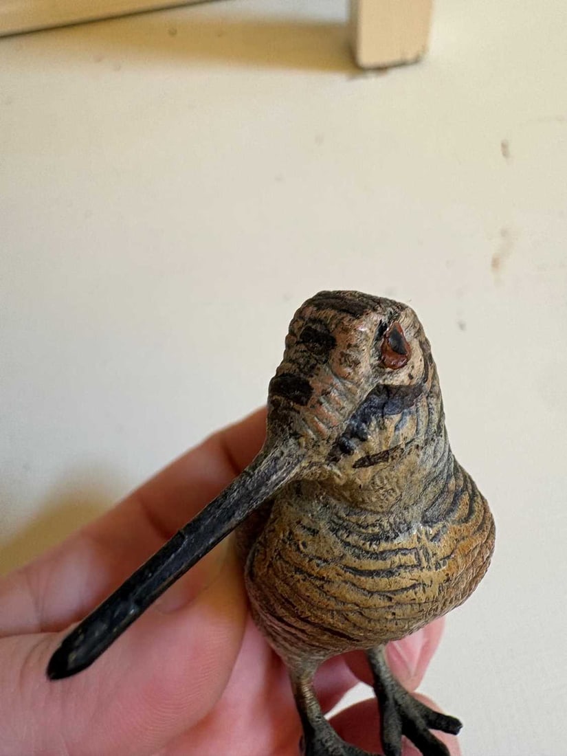 Two cold painted woodcock, 20th century, - 12