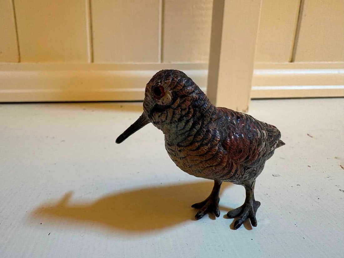 Two cold painted woodcock, 20th century, - 14