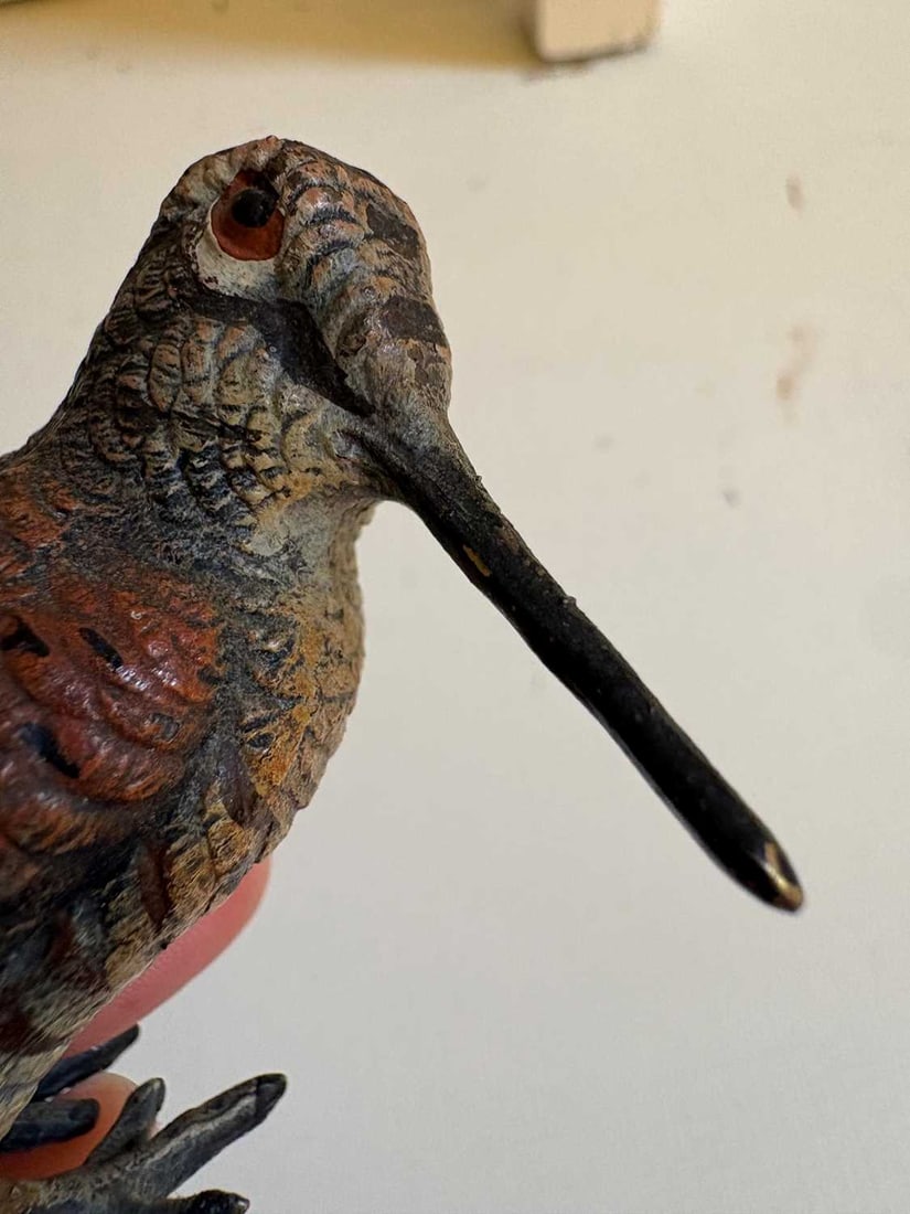 Two cold painted woodcock, 20th century, - 15