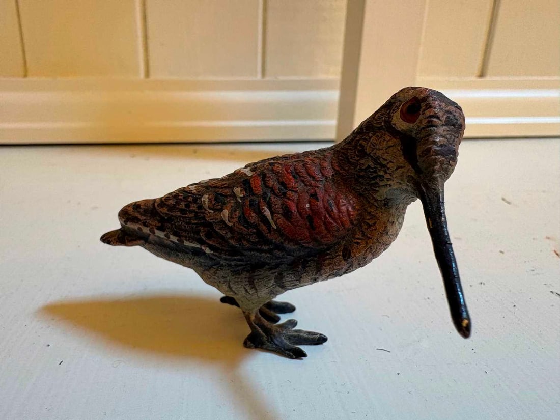 Two cold painted woodcock, 20th century, - 17