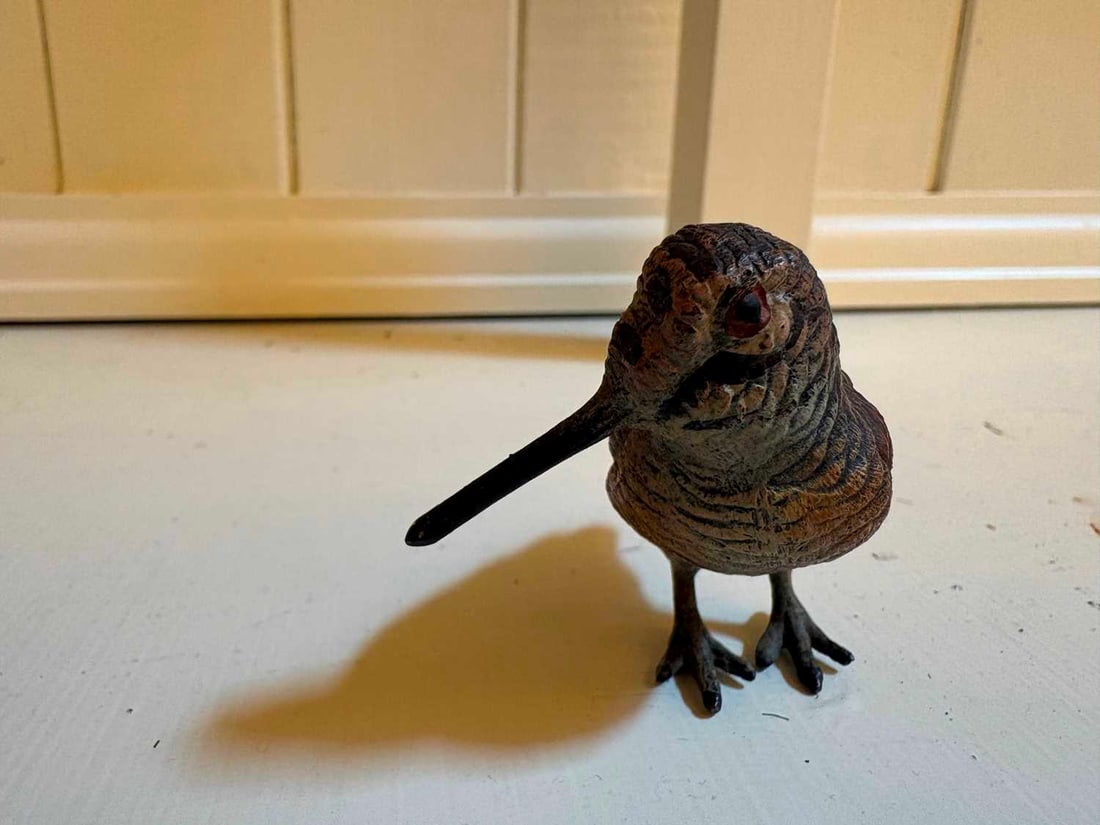 Two cold painted woodcock, 20th century, - 18