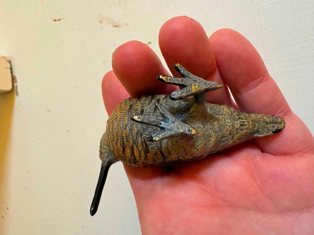 Two cold painted woodcock, 20th century, - 20