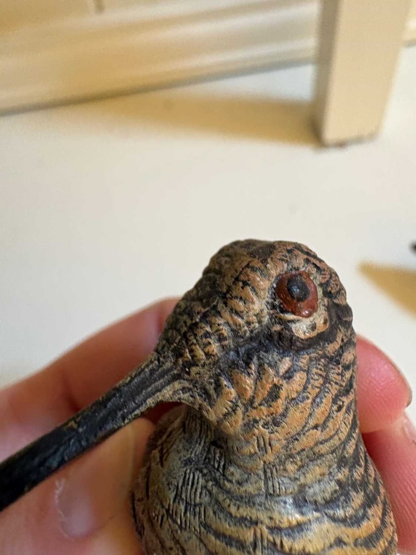 Two cold painted woodcock, 20th century, - 2