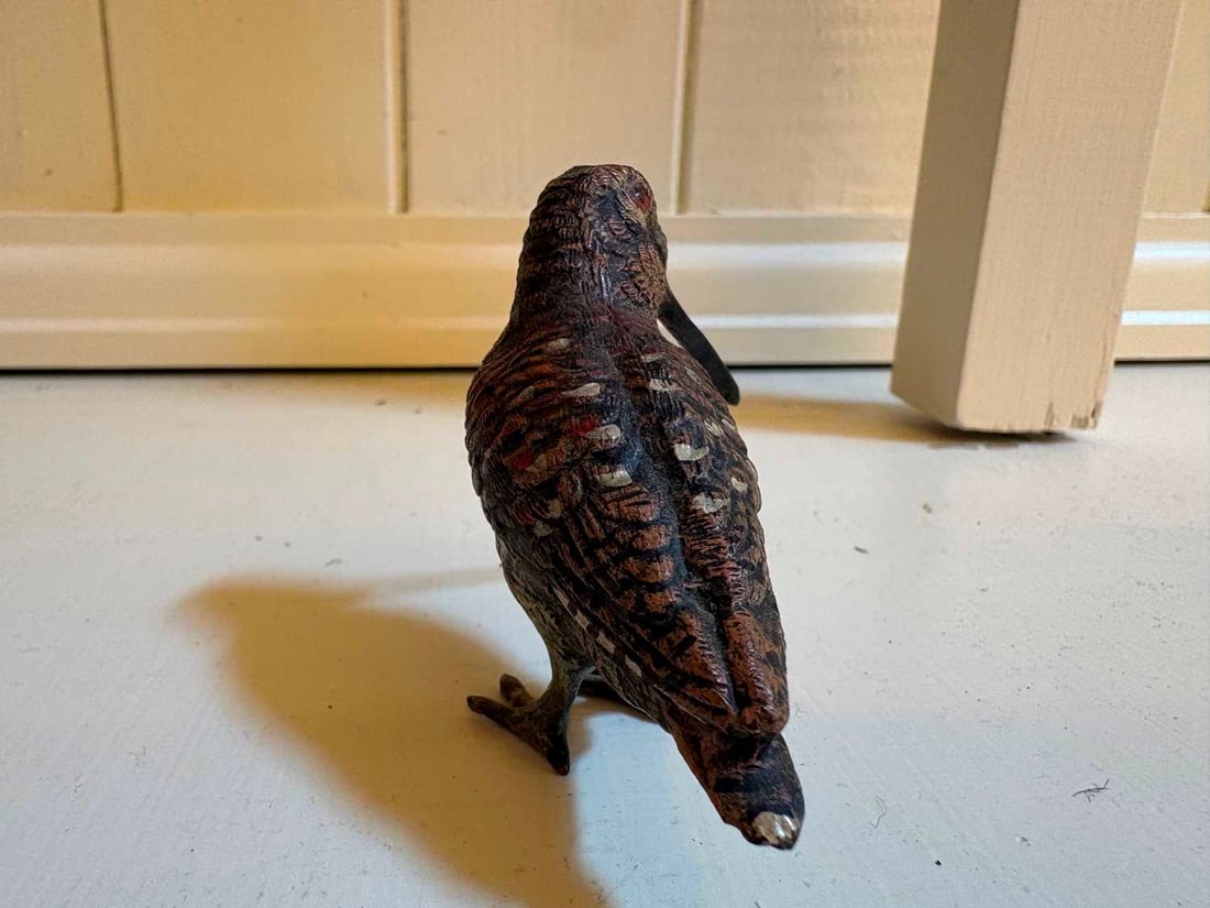 Two cold painted woodcock, 20th century, - 4