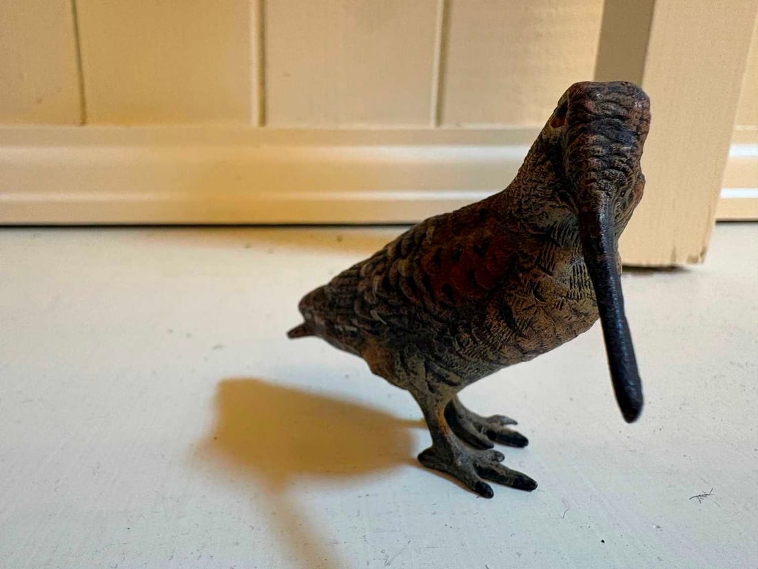 Two cold painted woodcock, 20th century, - 5