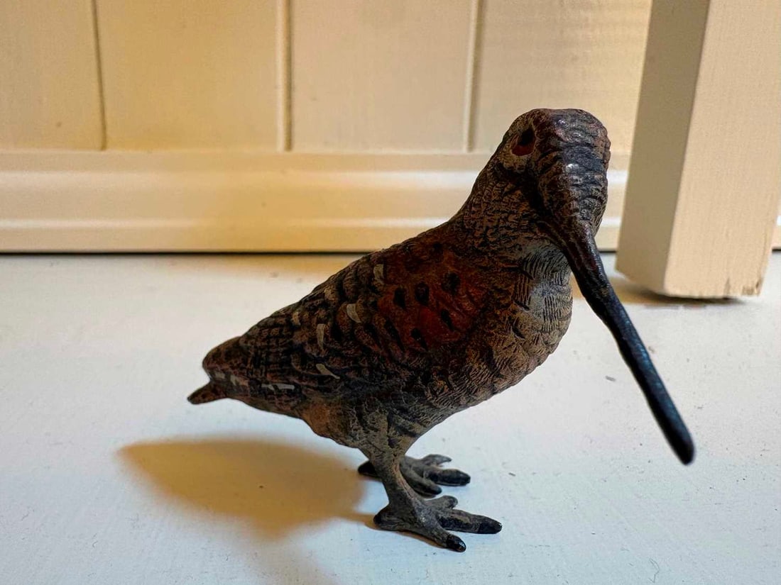 Two cold painted woodcock, 20th century, - 9