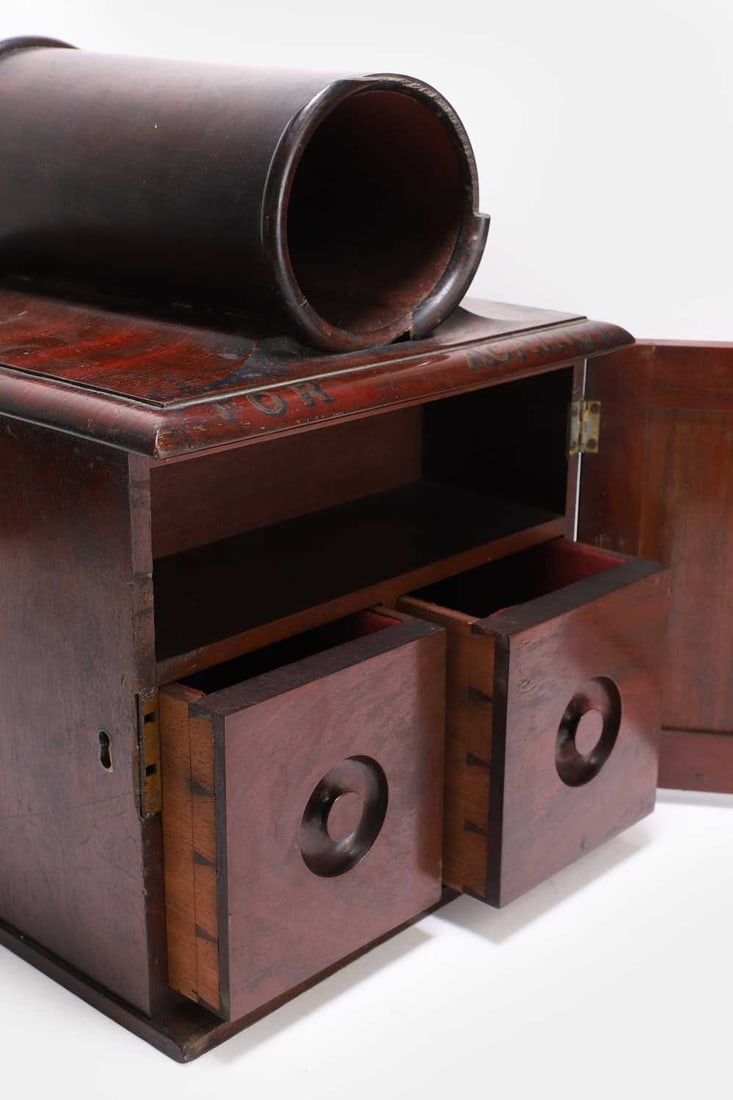 A mahogany ballot box, early 19th century, - 2