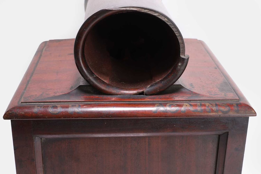 A mahogany ballot box, early 19th century, - 3