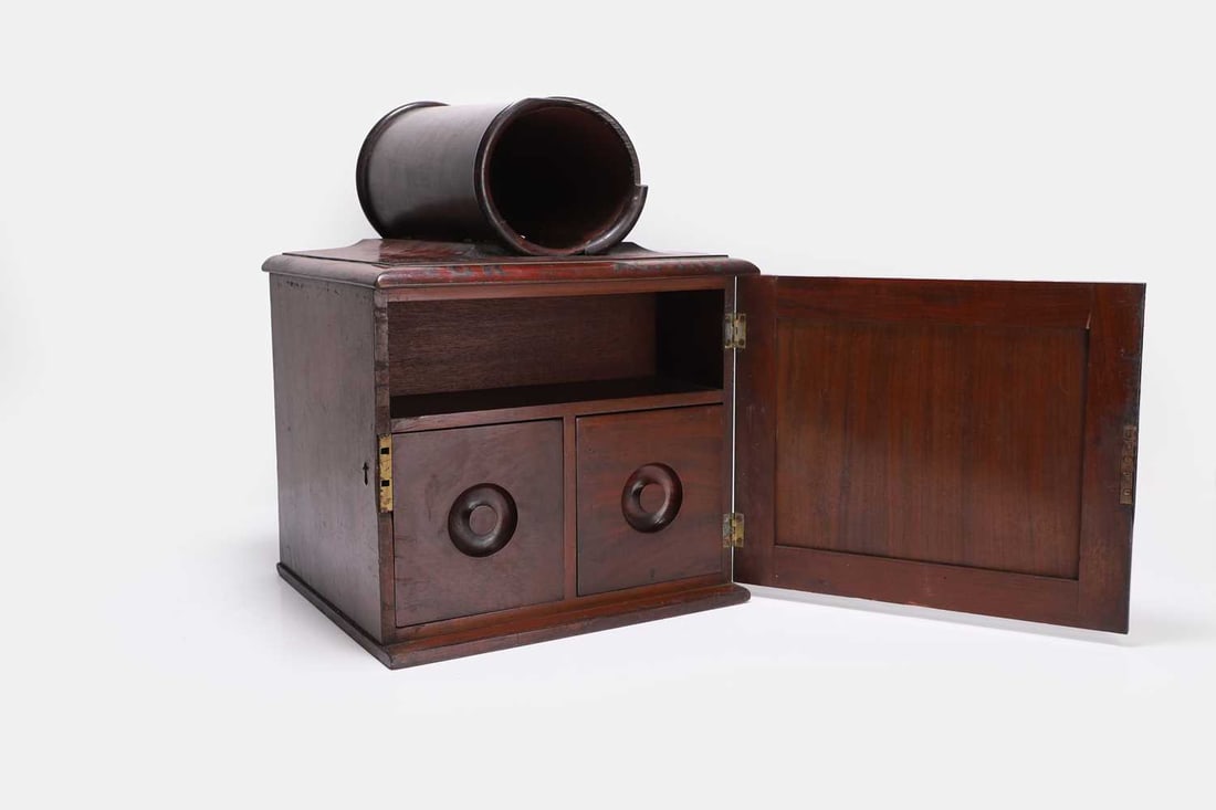 A mahogany ballot box, early 19th century, - 4