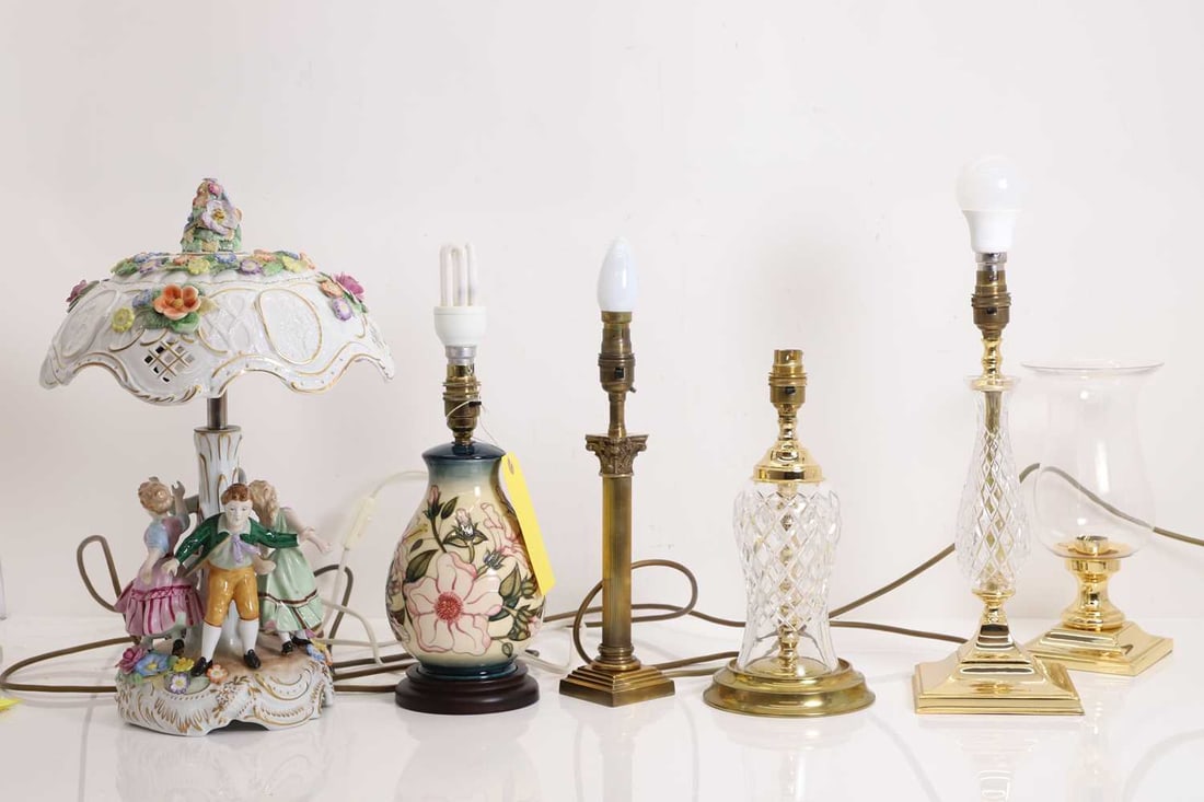 A Moorcroft Pottery table lamp, of recent manufacture, (1 of 1)