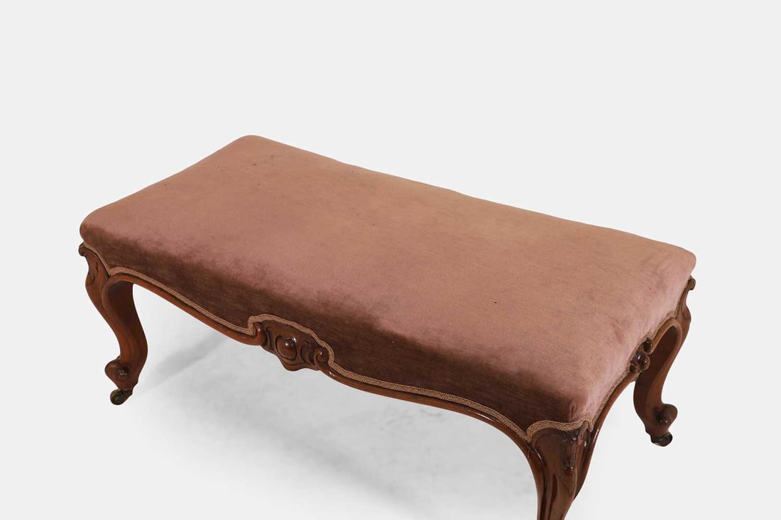 A Victorian mahogany stool, c.1870, - 3