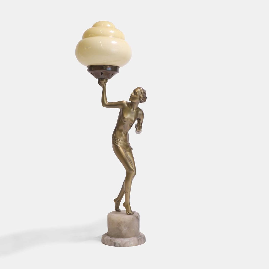 A figurative Art Deco table lamp, circa 1930s, (1 of 3)