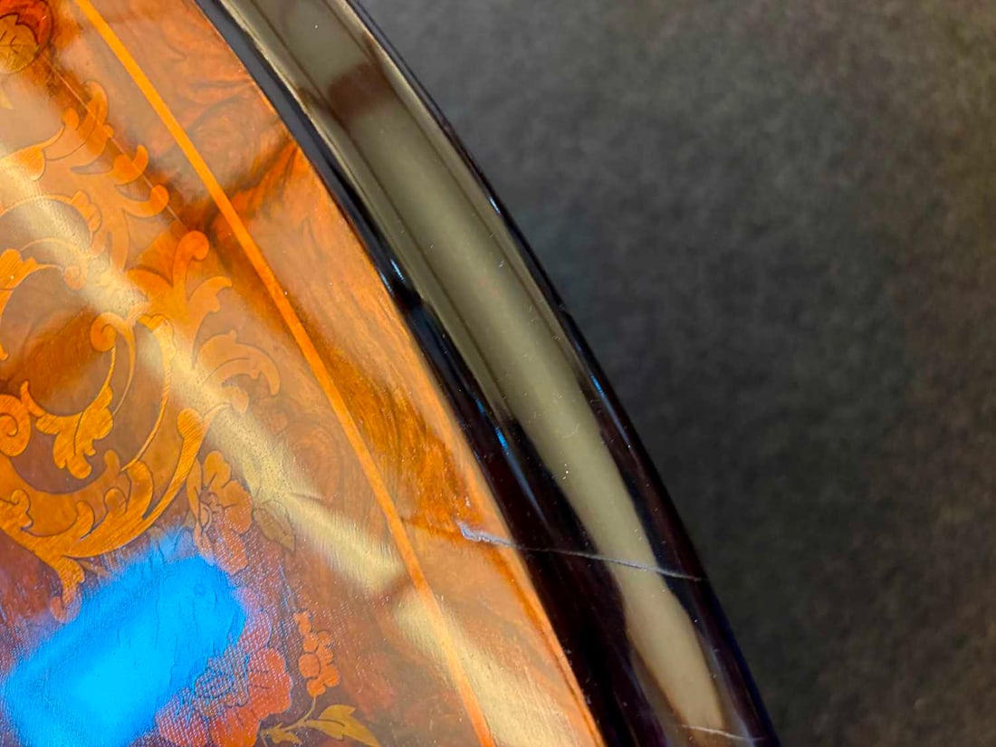 A Victorian walnut marquetry circular dining table, circa 1880-5, - 7