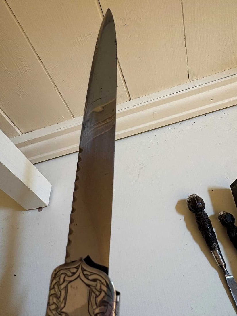 A Scottish silver-mounted dirk, mounts by JR & S, Edinburgh, 1889, - 14