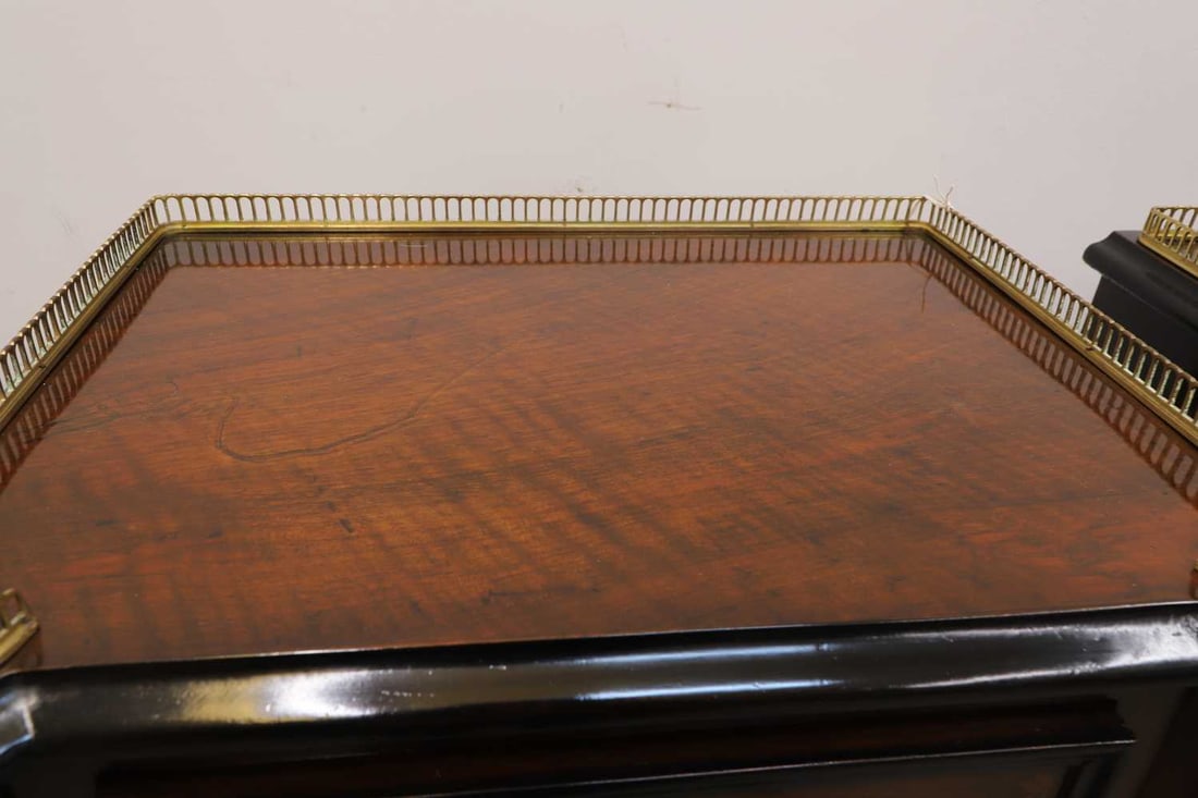 A pair of Victorian marquetry inlaid cabinets, circa 1870, - 2