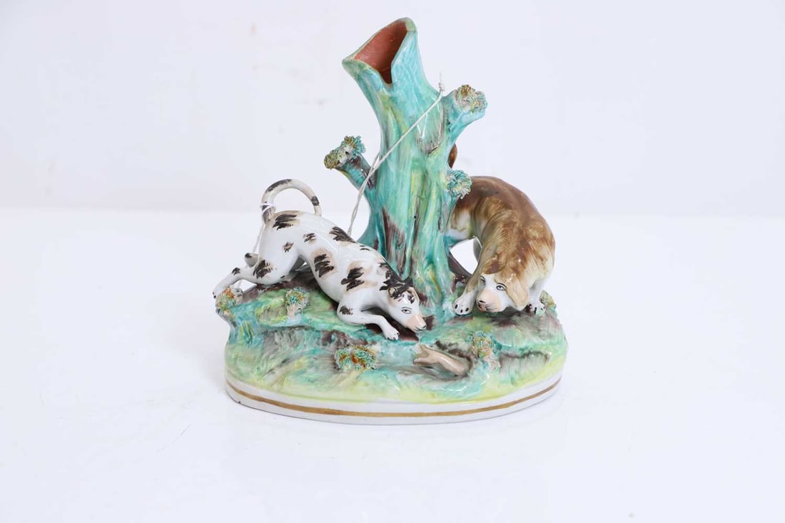 A Staffordshire pearlware spill vase, circa.1850, (1 of 1)