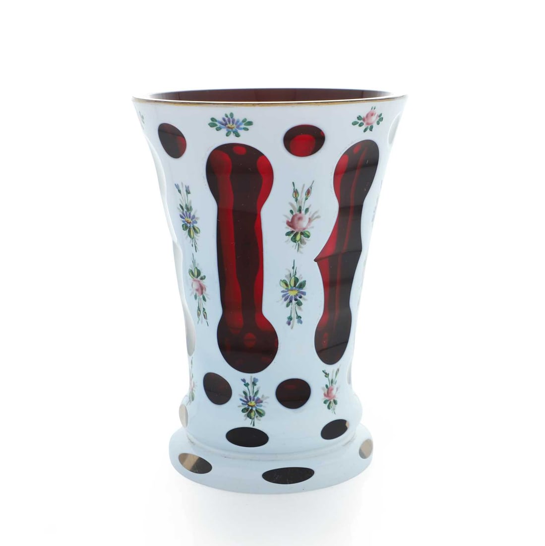 A collection of Czech cased and cut glass items, 20th century - 4