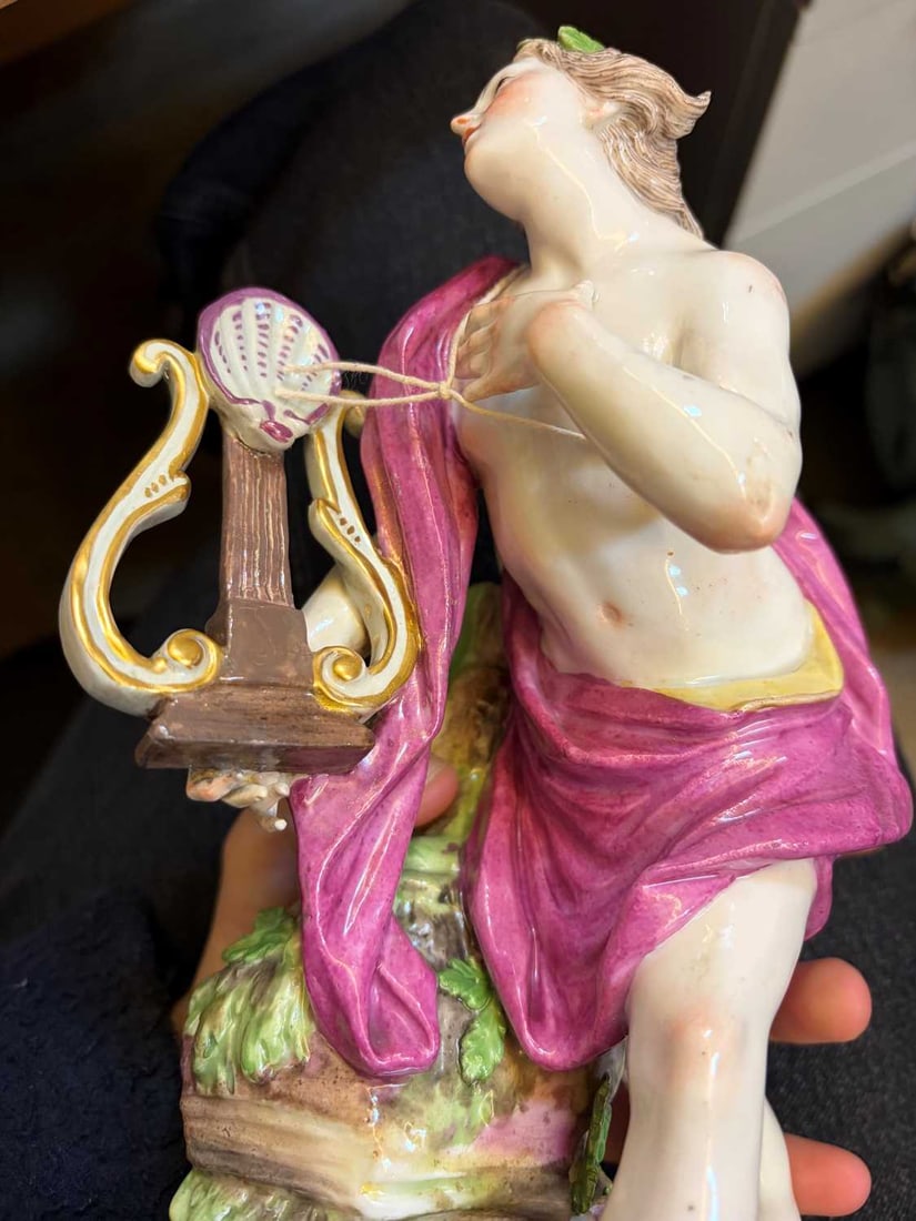 A Derby porcelain figure of Orpheus, early 19th century, - 3