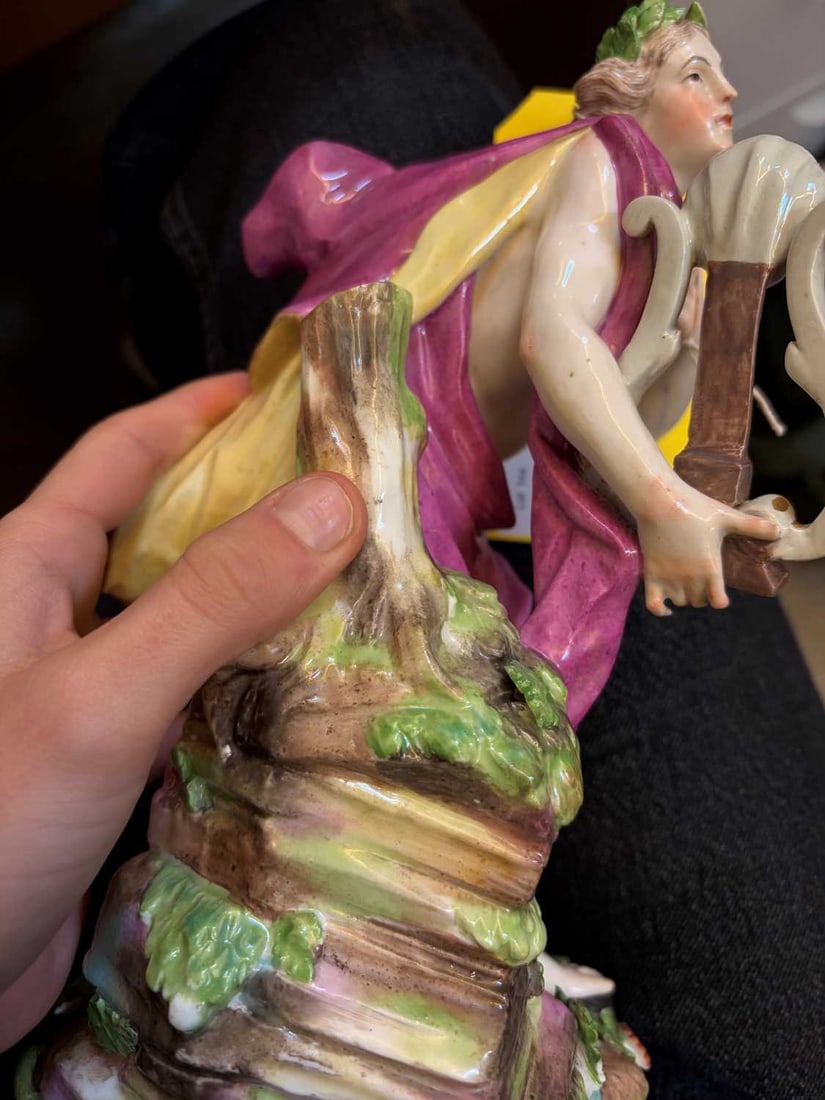 A Derby porcelain figure of Orpheus, early 19th century, - 8