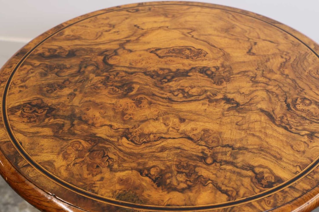 A Victorian burr walnut side table, circa 1880, by Gillows & Co., - 2