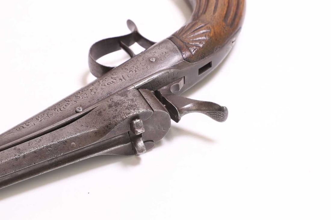 A French Flobert type target pistol c.1850, - 4